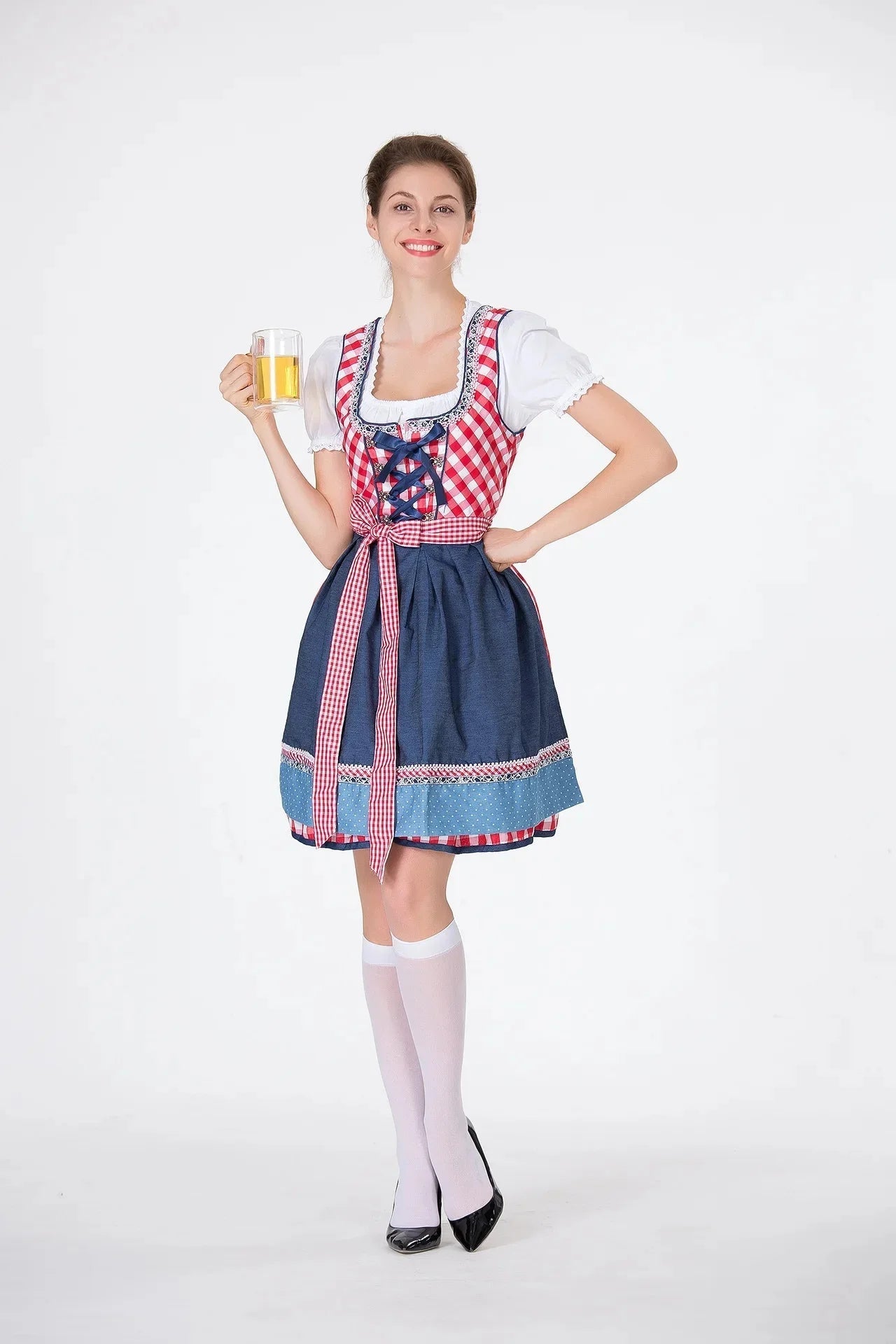 Nadine | Traditionelles Dirndlkleid mit Bluse und Schürze