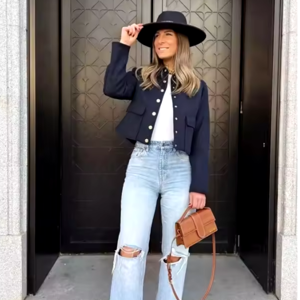 Bouclé Jacke für Damen – Trendige Cropped Sommerjacken