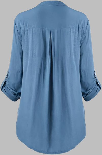 Elegante Damen Tunika - Stilvolle Hemdbluse mit Spitzendetails