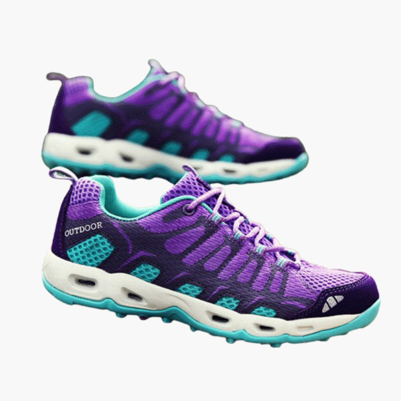 Unisex Trekking-Schuhe mit Schnürverschluss und profilierter Außensohle