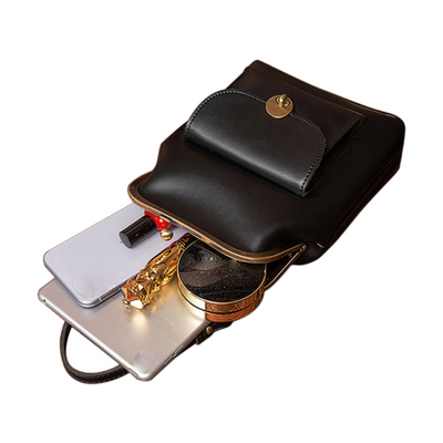 Margarete – Vintage Kussverschluss Schultertasche