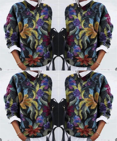 Trendiger Bedruckter Pullover für Damen