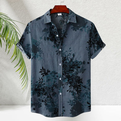 Urbano- Bequemes geblümtes Sommerhemd für Männer