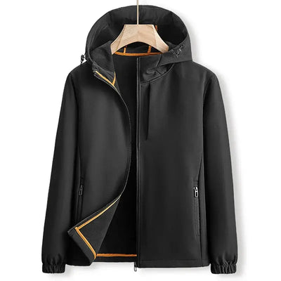 Herren Winter Kapuzen Bomberjacke Elegant