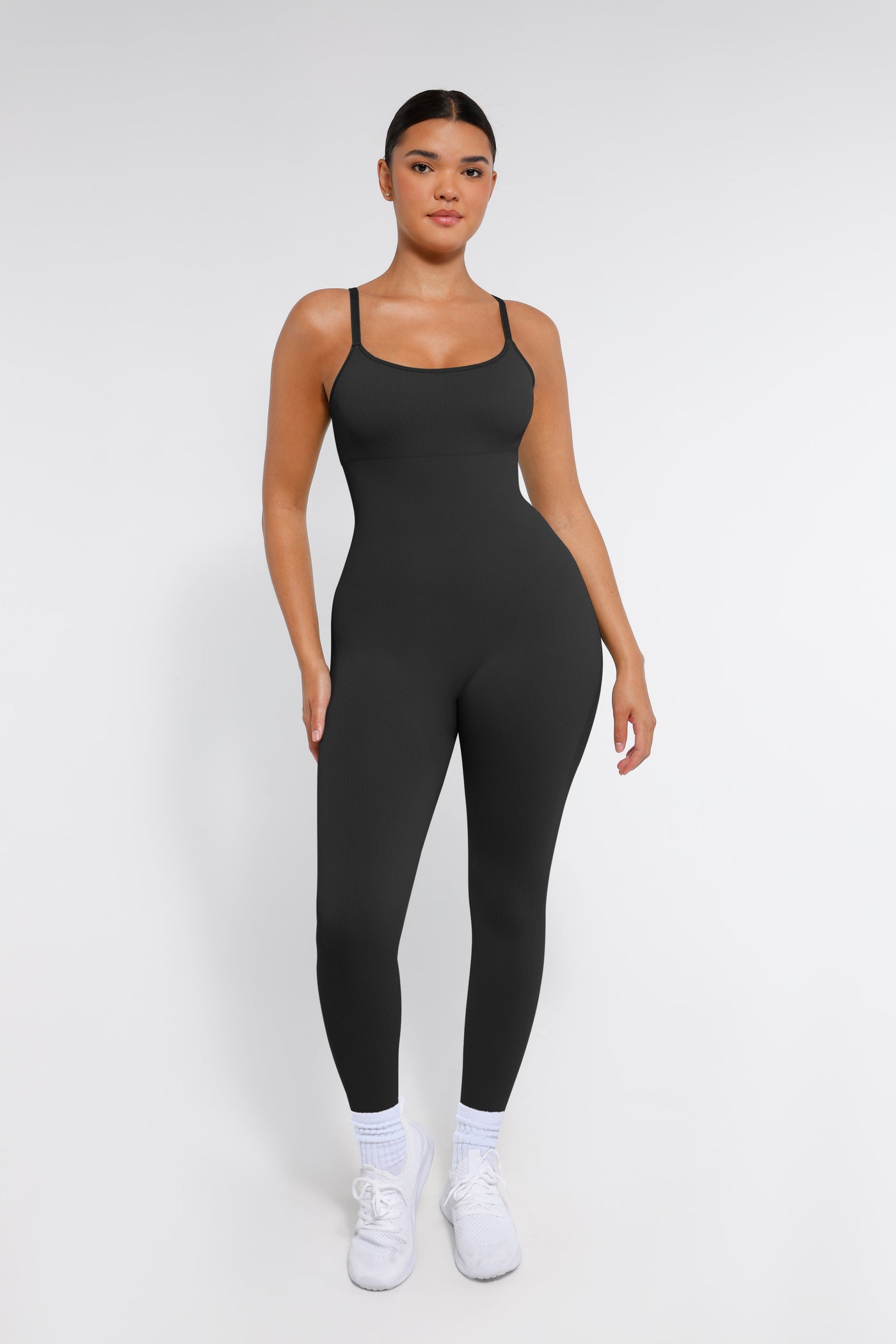 Nahtloser Shapewear-Jumpsuit mit Spaghettiträgern