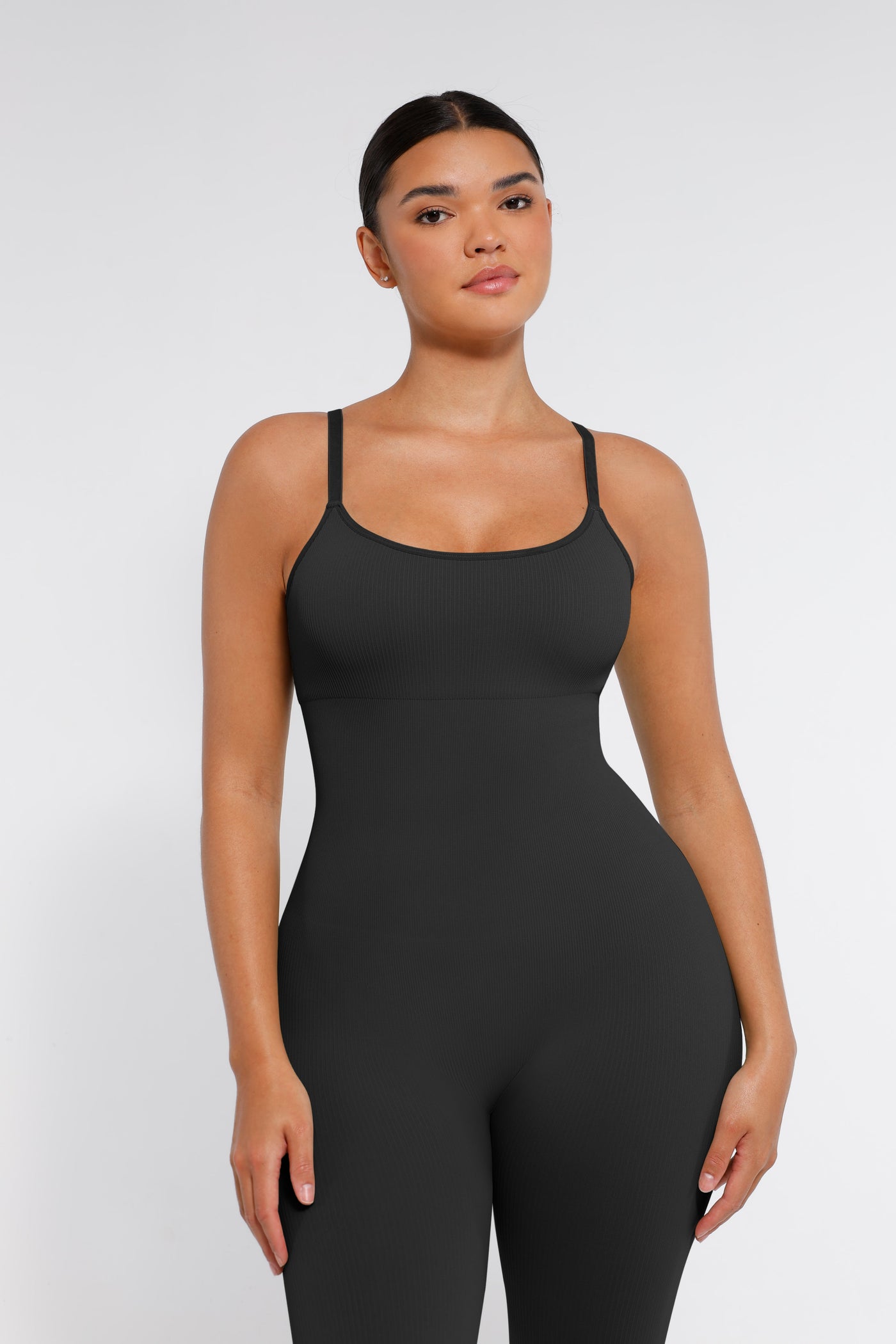 Nahtloser Shapewear-Jumpsuit mit Spaghettiträgern