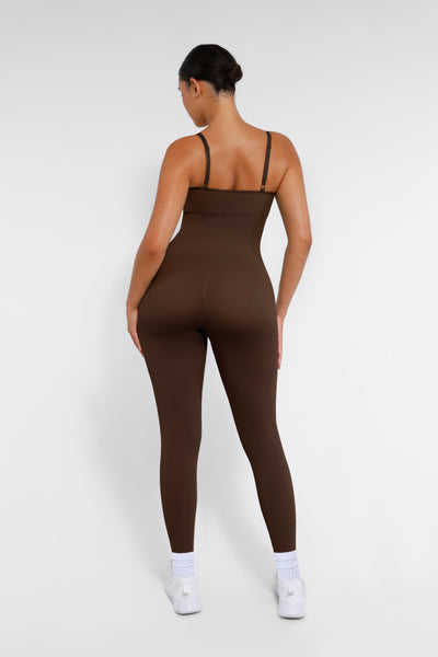 Nahtloser Shapewear-Jumpsuit mit Spaghettiträgern