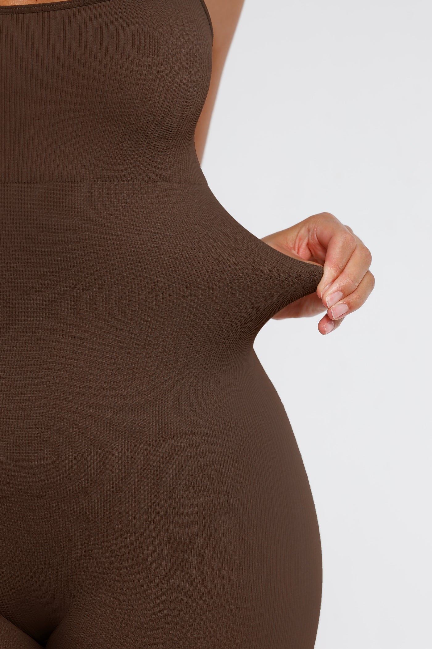 Nahtloser Shapewear-Jumpsuit mit Spaghettiträgern