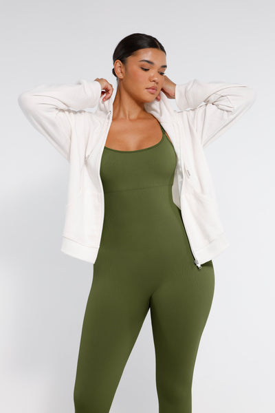 Nahtloser Shapewear-Jumpsuit mit Spaghettiträgern
