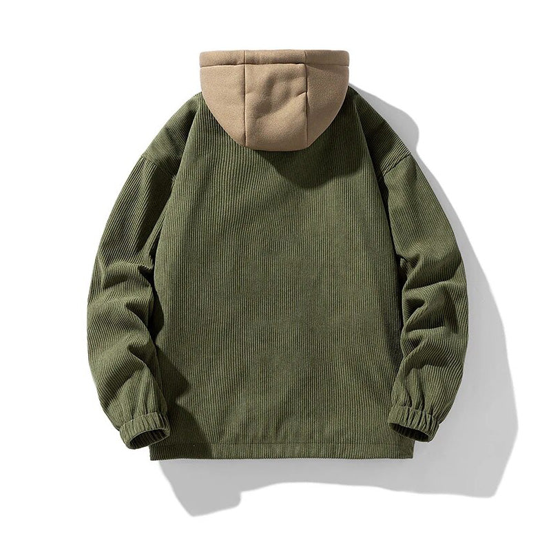 Cordjacke mit Kapuze für Männer - Gefüttert