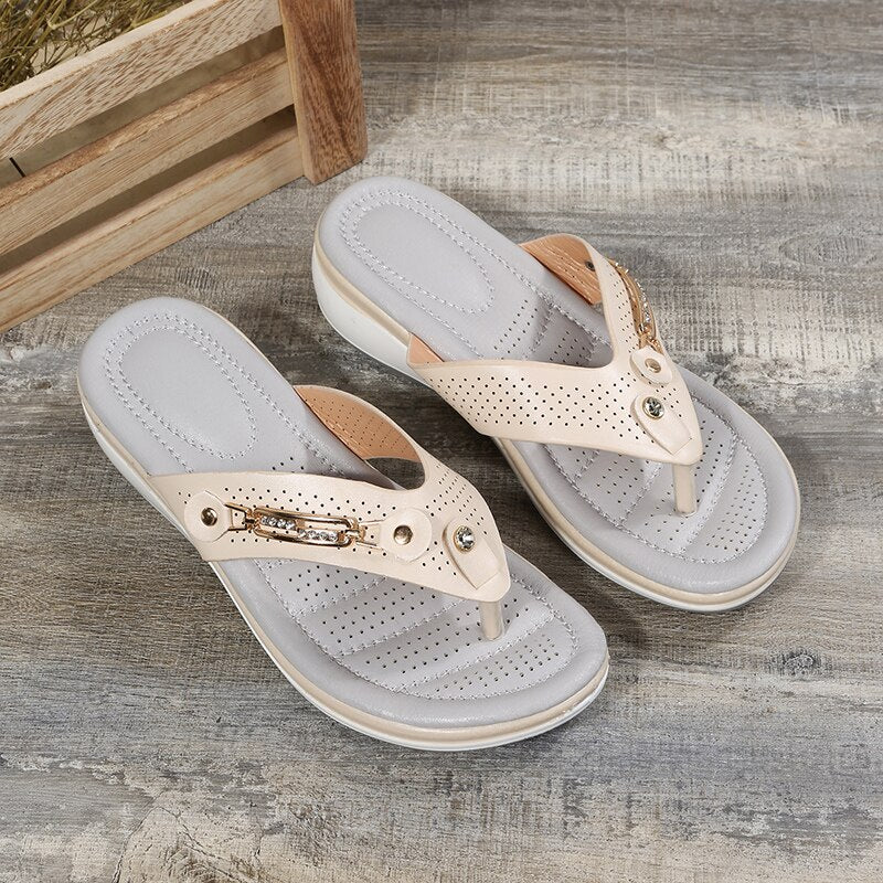 Amanda Clip Toe Sandalen | Moderne Sommer-Strand-Flip-Flops für den Sommer