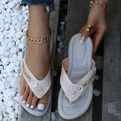 Amanda Clip Toe Sandalen | Moderne Sommer-Strand-Flip-Flops für den Sommer