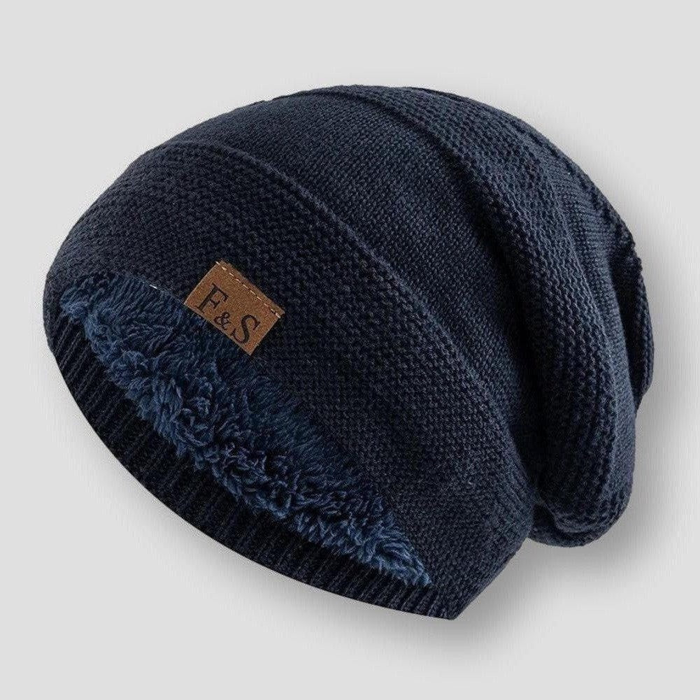 Warme Herren Winter Strick Beanie Mütze Outdoor