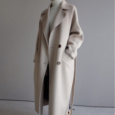 Trenchcoat Damen Lang Elegant | Wintermantel Klassisch
