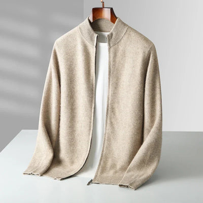 Herren Luxus Kaschmir Strickjacke in Premium Qualität