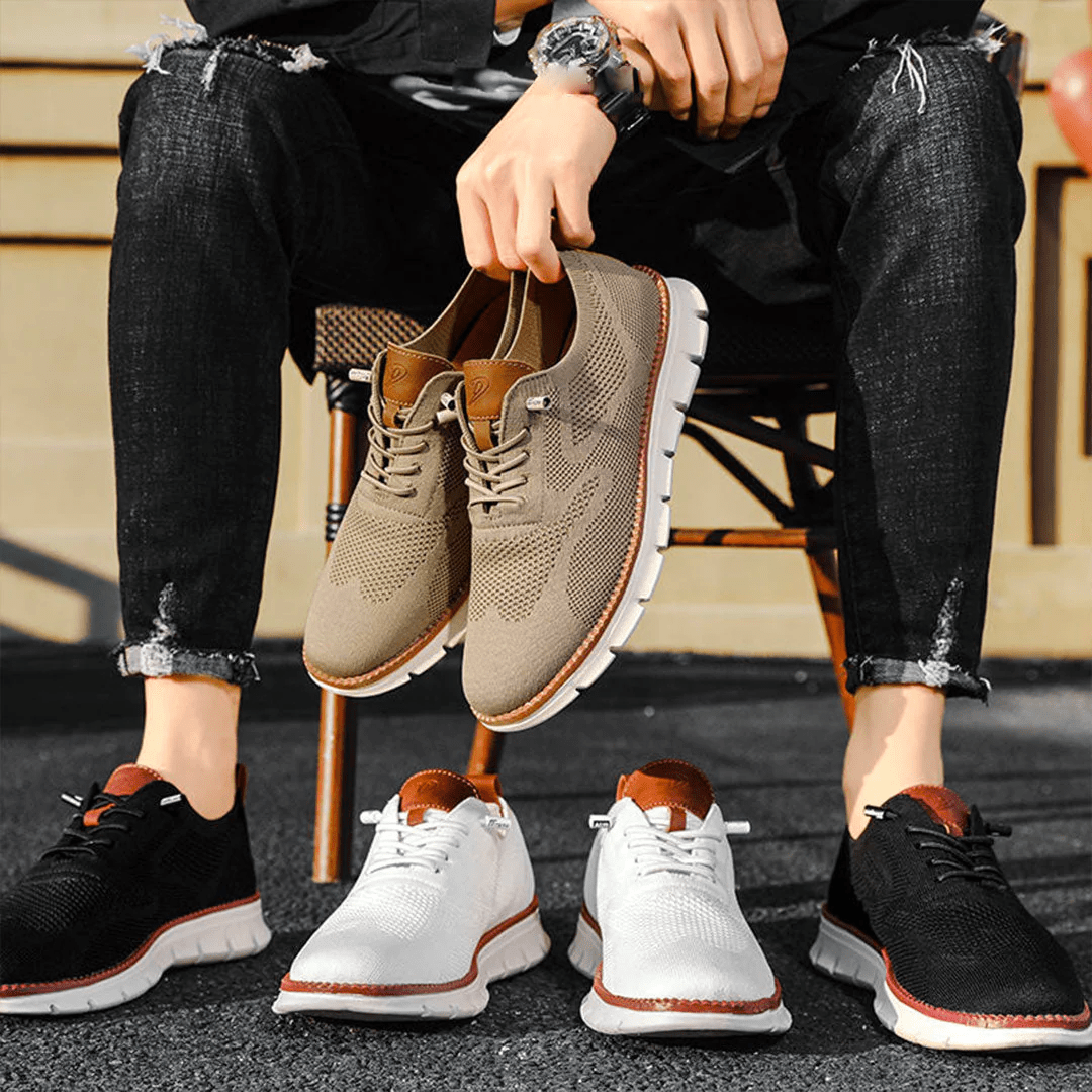 Wanderschuhe | Slip-On | Ergonomisch | Mesh-Sneaker | Herrenschuhe