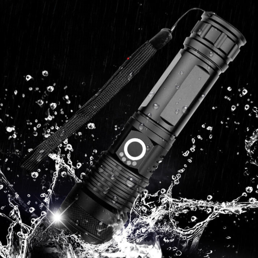 30000-5000 Lumen LED Taschenlampe | Hochleistungsfähige, Wasserdichte Lösung für Sommerabenteuer