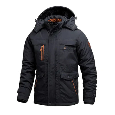 Pufferjacke mit Druckknöpfen für Männer