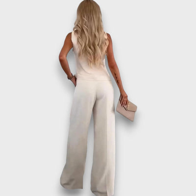 Milia – Damenanzug mit Weste und weitem Bein