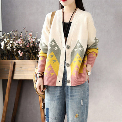 Strickjacke mit Knopfleiste für Frauen