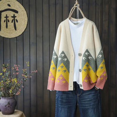 Strickjacke mit Knopfleiste für Frauen