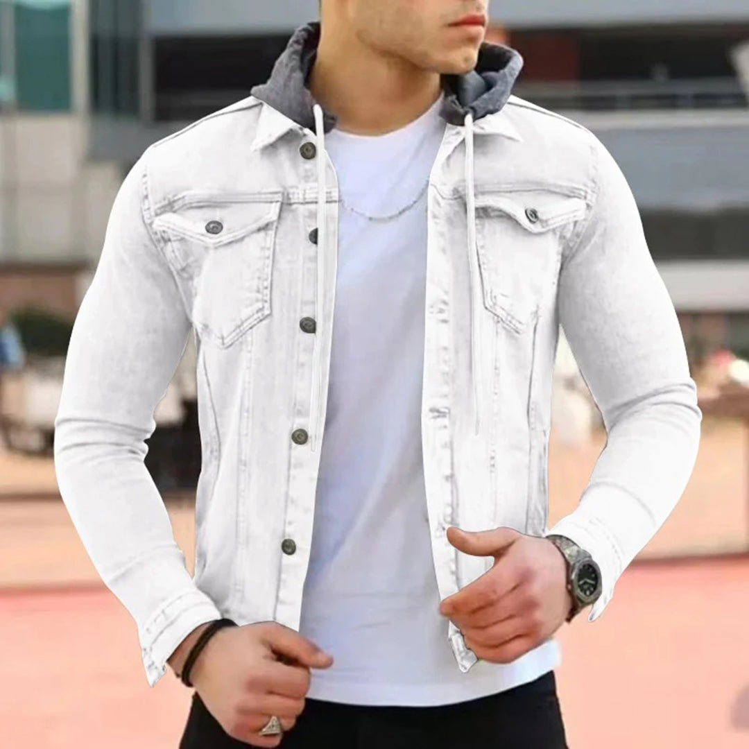 RAYANE - Denim-Shirt mit Kapuze