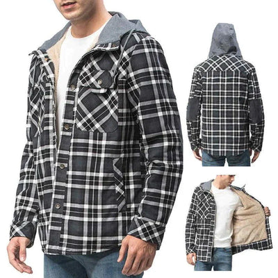 Flanellfleece-Winterjacke für Herren