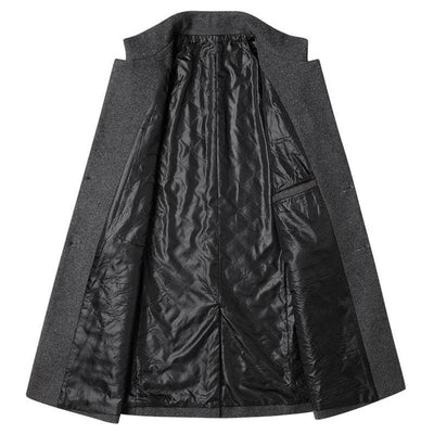 Klassischer Winddichter Trenchcoat für Herren