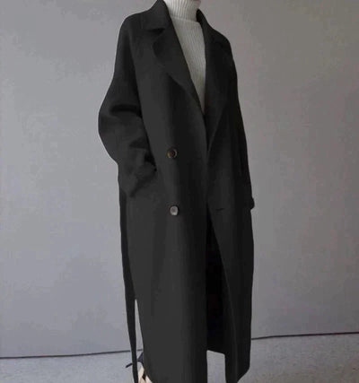 Eleganter Langmantel mit Gürtel für Frauen