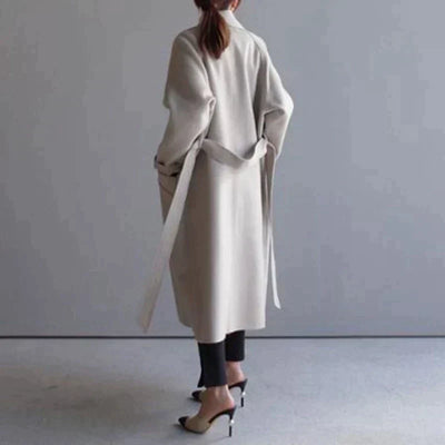 Eleganter Langmantel mit Gürtel für Frauen