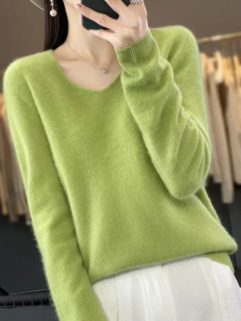 Shirt mit V-Ausschnitt wie Vera