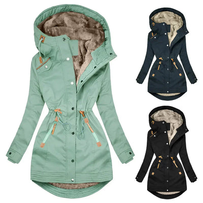 Wetterfester Kapuzenparka für Damen