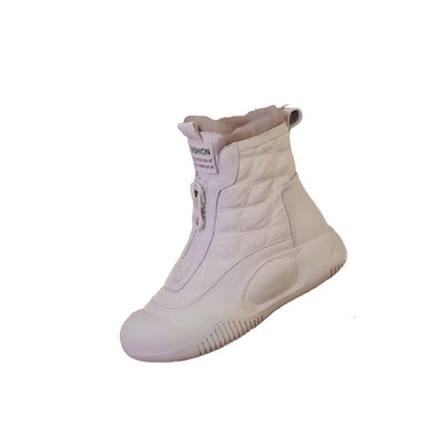 Gesteppte Winterstiefel mit Kunstfell für Frauen