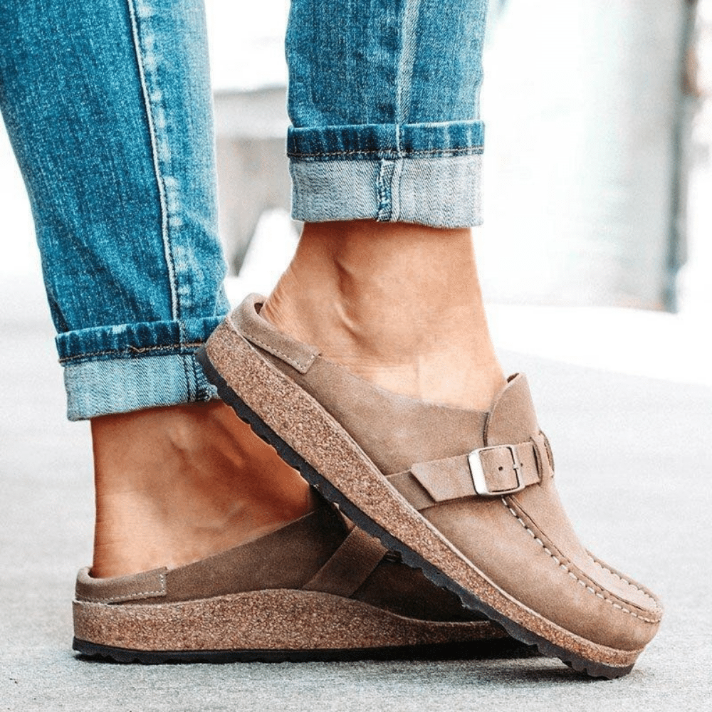 Pantoletten für Damen - Bequeme Clogs mit Korksohle für den Sommer