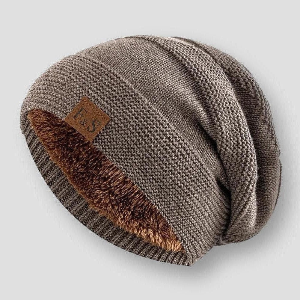 Warme Herren Winter Strick Beanie Mütze Outdoor
