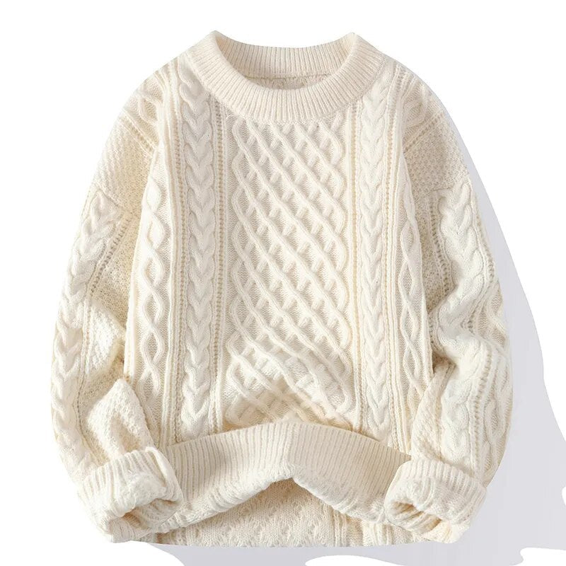 Klassischer Loose Fit-Strickpulloverfür Herren