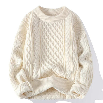Klassischer Loose Fit-Strickpulloverfür Herren