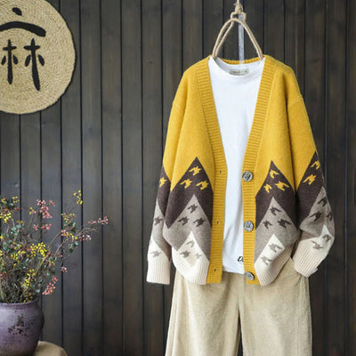 Strickjacke mit Knopfleiste für Frauen