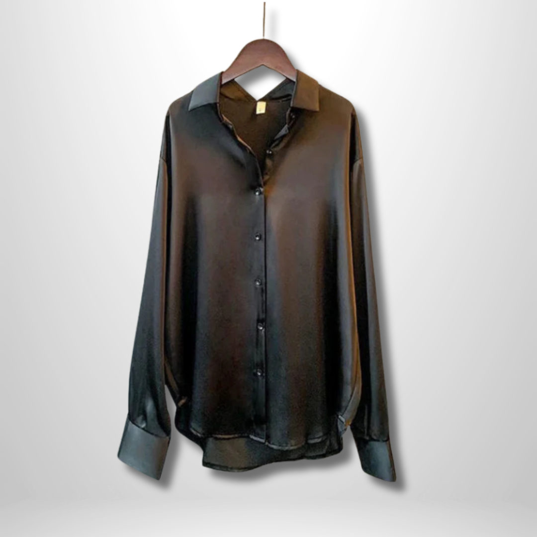 Satinbluse | Lockere Passform | Elegant & Zeitlos