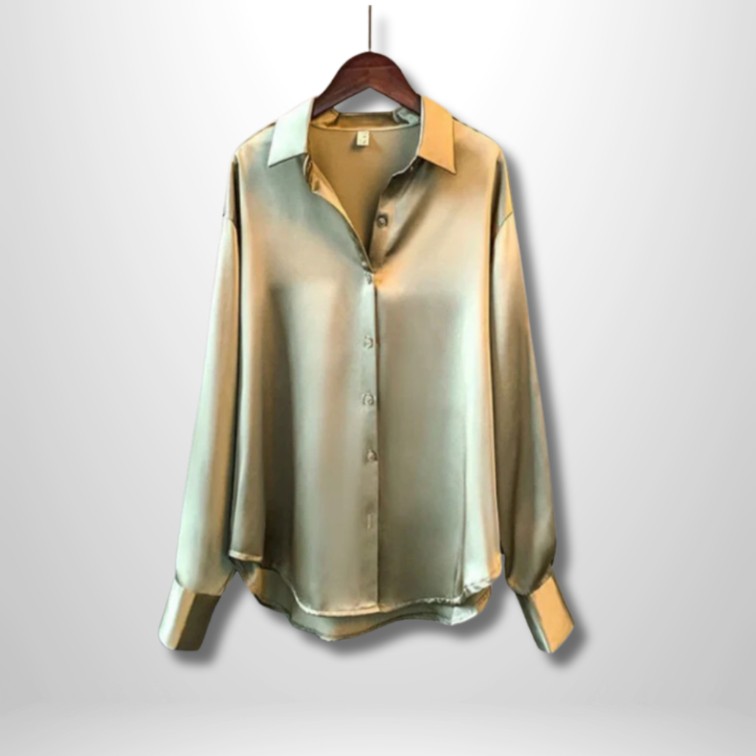 Satinbluse | Lockere Passform | Elegant & Zeitlos