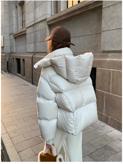 Warmer Puffer Winterjacke für Damen