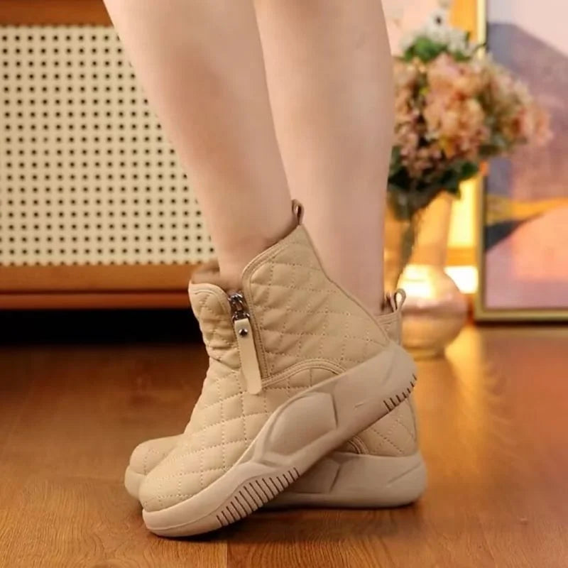 Gesteppte Wadenhohe Winterstiefel für Damen