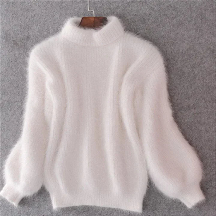 Kanita - Jahrgang-Strickpullover Aus Angora