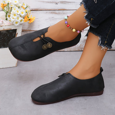 Sommerliche Halbschuhe für Damen - Bequeme Loafers mit Fußbett