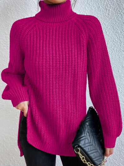 Kuscheliger Strick-Rollkragenpullover für Frauen