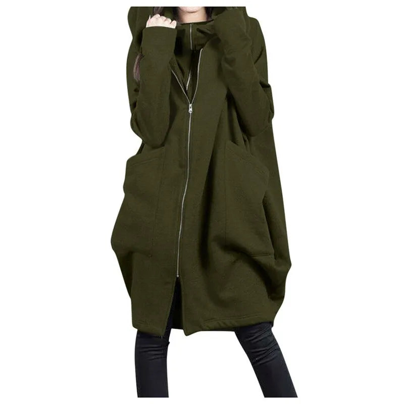 Übergroße Winterjacke für Frauen
