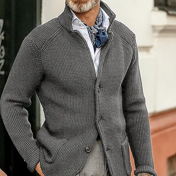 Retro-Patchwork-Blazer für Herren