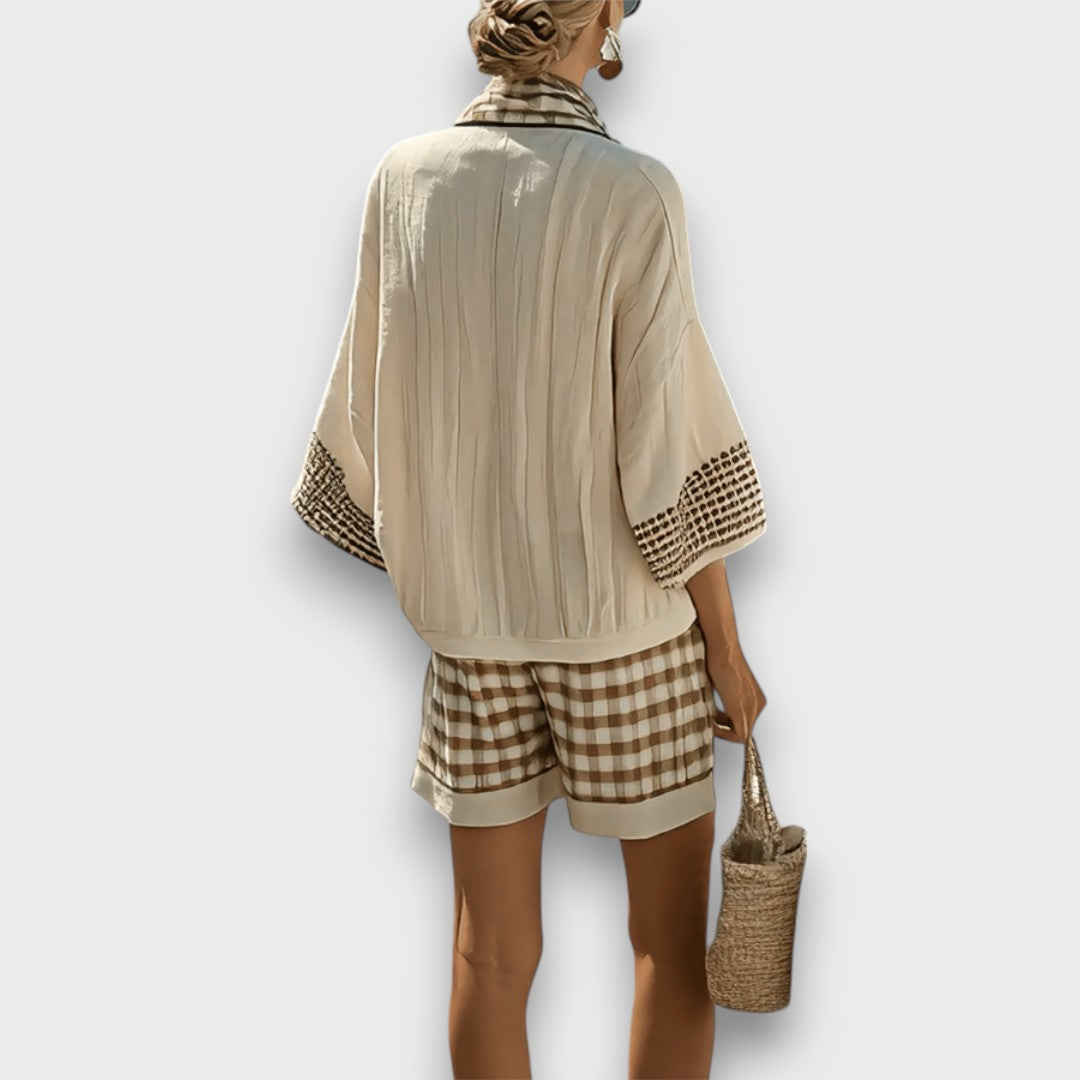 Verina – Zweiteiler mit Karomuster und Urlaubscharme