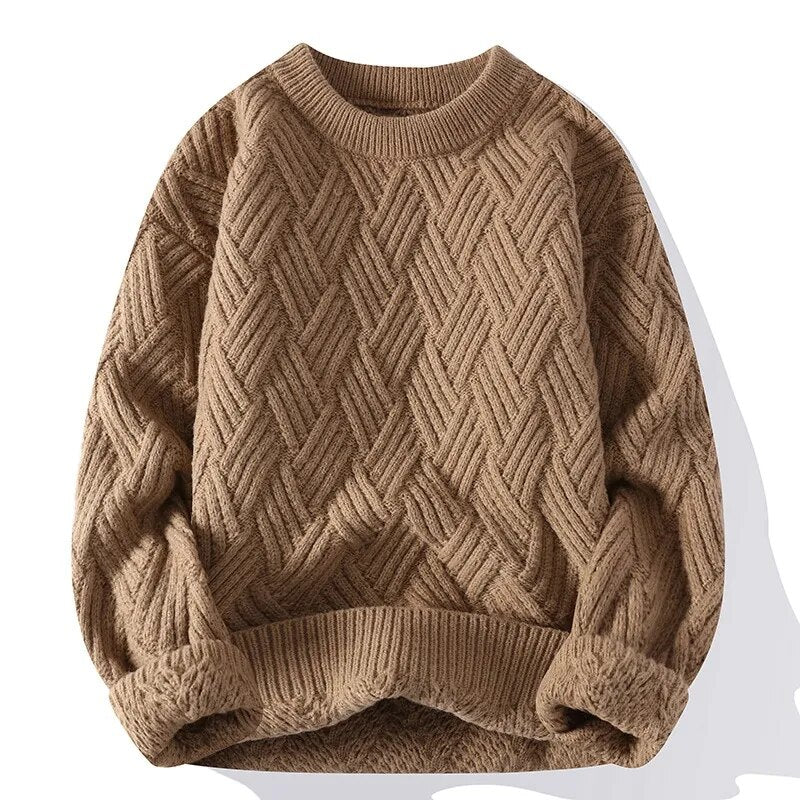 Klassischer Loose Fit-Strickpulloverfür Herren