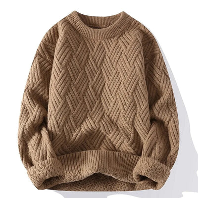 Klassischer Loose Fit-Strickpulloverfür Herren